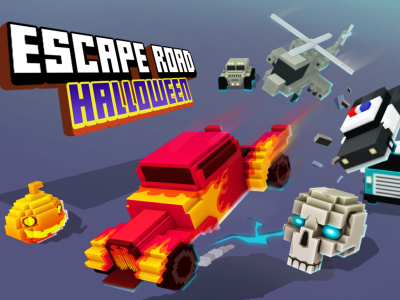Escape Road Halloween background