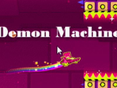 Geometry Dash Demon Machine background
