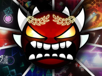 Geometry Dash Fire Vibes background