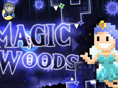 Geometry Dash Magic Woods background