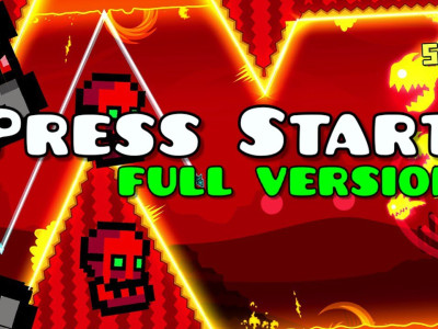 Geometry Dash Press Start background