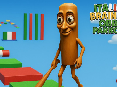 Italian Brainrot Obby Parkour background