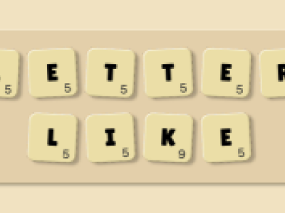 Letterlike background