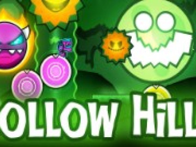 Geometry Dash Hallow Hills background