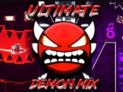 Geometry Dash Ultimate Demon Mix background