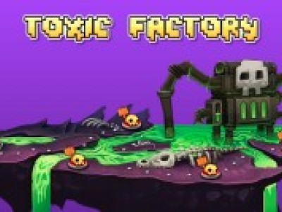 Geometry Dash World Toxic Factory background