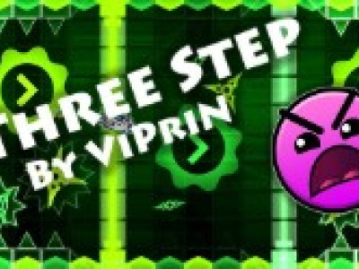 Geometry Dash Three Steps background