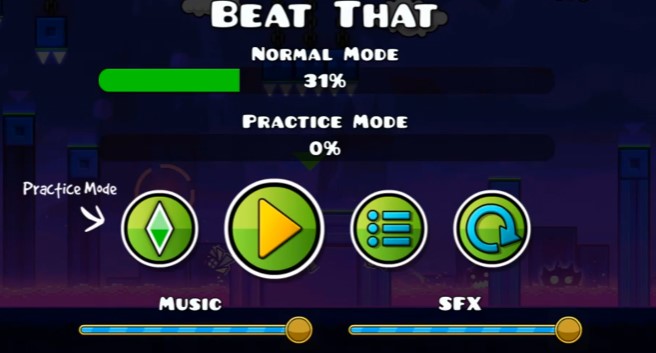 Geometry Dash Mega Start screenshot