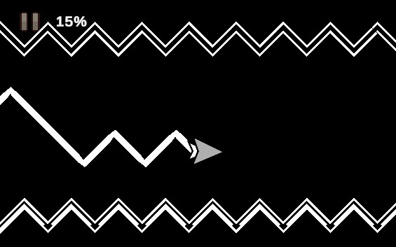Geometry Dash Wave Challenge screenshot